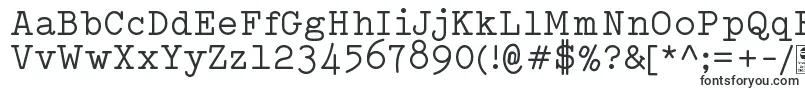Шрифт TypowriterRegularDemo – компьютерные шрифты