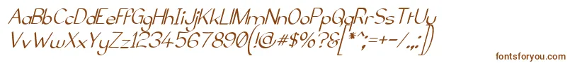 ElfarNormalItalicG98 Font – Brown Fonts