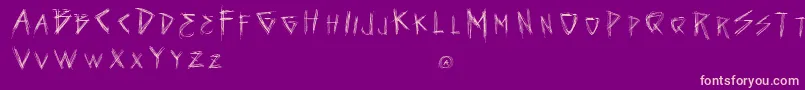 fuente VtksSeven – Fuentes Rosadas Sobre Fondo Morado