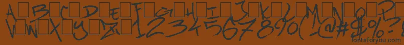 fuente UrbanBrushZone – Fuentes Negras Sobre Fondo Marrón