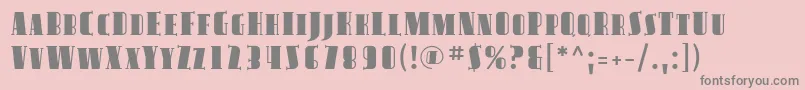 フォントAvondaleSc – ピンクの背景に灰色の文字
