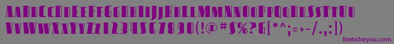 Шрифт AvondaleSc – фиолетовые шрифты на сером фоне