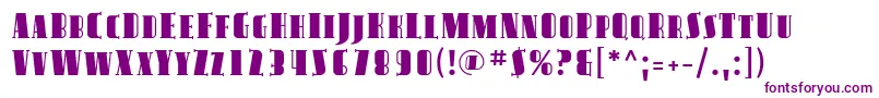 Шрифт AvondaleSc – фиолетовые шрифты на белом фоне