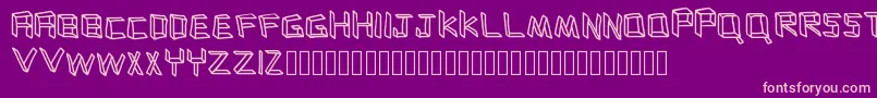 Flatboard Font – Pink Fonts on Purple Background