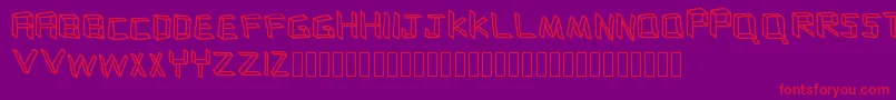 Flatboard Font – Red Fonts on Purple Background