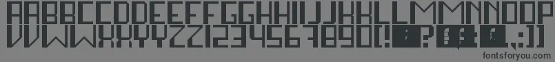 StayInSquare Font – Black Fonts on Gray Background