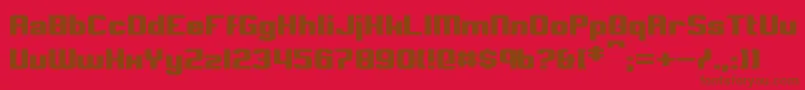 Clark Font – Brown Fonts on Red Background