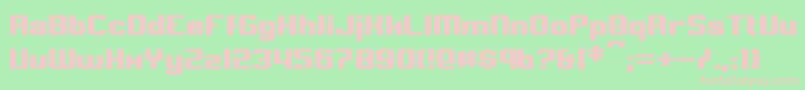 Clark Font – Pink Fonts on Green Background