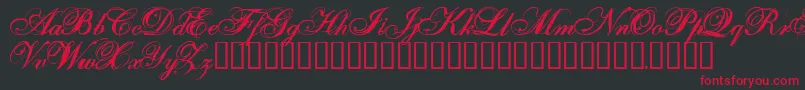 Onefs Font – Red Fonts on Black Background