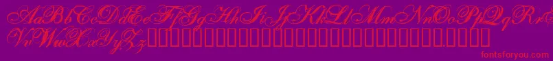 Onefs Font – Red Fonts on Purple Background