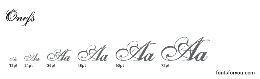 Onefs Font Sizes