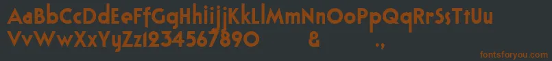 Bloxhallsample Font – Brown Fonts on Black Background