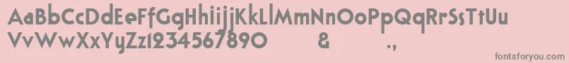 Bloxhallsample Font – Gray Fonts on Pink Background