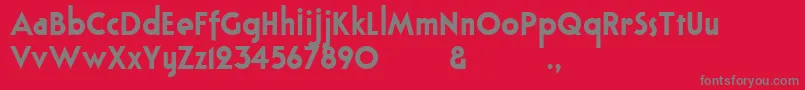 Bloxhallsample Font – Gray Fonts on Red Background