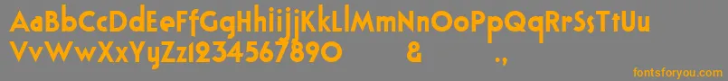 Bloxhallsample Font – Orange Fonts on Gray Background