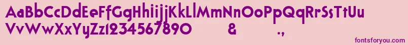 Bloxhallsample Font – Purple Fonts on Pink Background