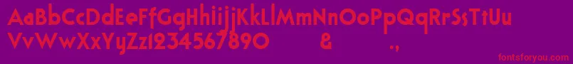 Bloxhallsample Font – Red Fonts on Purple Background