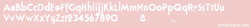 Bloxhallsample Font – White Fonts on Pink Background