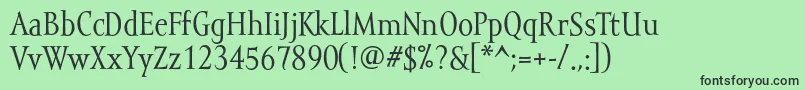 Mramortext Font – Black Fonts on Green Background