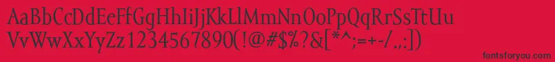 Mramortext Font – Black Fonts on Red Background