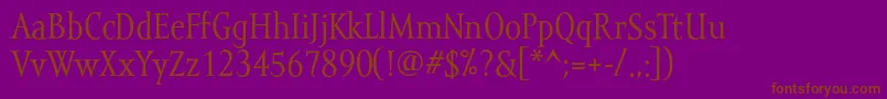 Mramortext Font – Brown Fonts on Purple Background