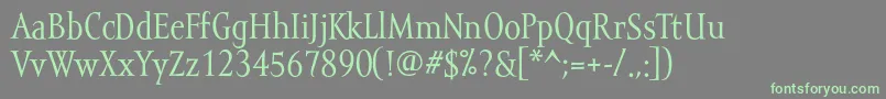 Mramortext-fontti – vihreät fontit harmaalla taustalla