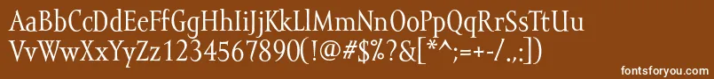 Шрифт Mramortext – белые шрифты на коричневом фоне