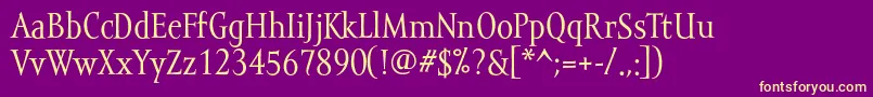 Mramortext Font – Yellow Fonts on Purple Background