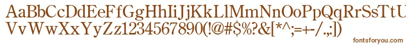 Шрифт Ctry – коричневые шрифты на белом фоне