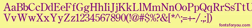 Weitere Informationen zur Ctry-Schriftart Ctry-Schriftart – Violette Schriften auf gelbem Hintergrund