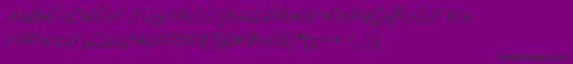 Susquehanna Font – Black Fonts on Purple Background