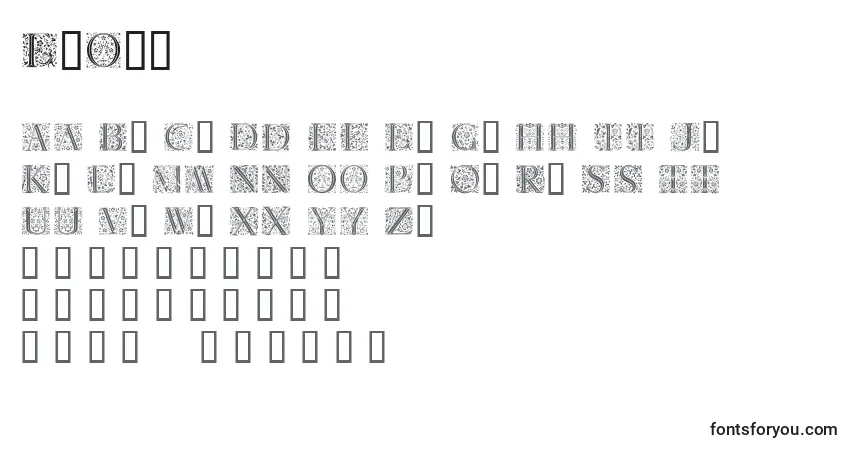 Florl Font – alphabet, numbers, special characters