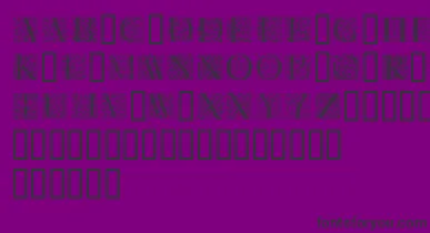 Florl font – Black Fonts On Purple Background