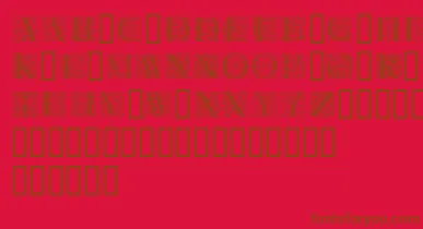 Florl font – Brown Fonts On Red Background