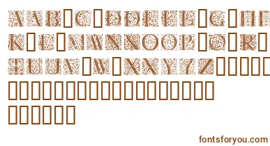 Florl font – Brown Fonts On White Background