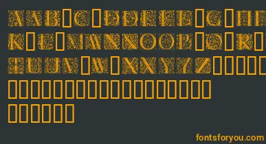 Florl font – Orange Fonts On Black Background