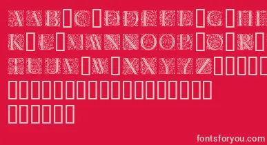 Florl font – Pink Fonts On Red Background