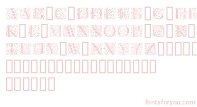 Florl font – Pink Fonts On White Background