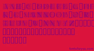 Florl font – Purple Fonts On Red Background