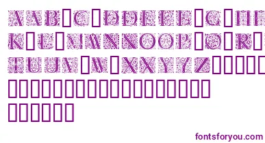 Florl font – Purple Fonts On White Background