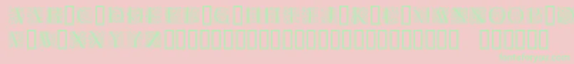 Florl Font – Green Fonts on Pink Background