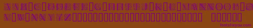 Florl Font – Purple Fonts on Brown Background