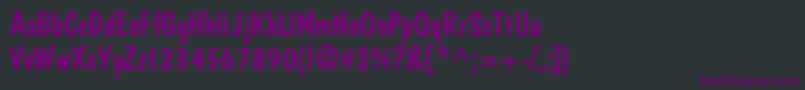 Шрифт Jargonssk – фиолетовые шрифты на чёрном фоне