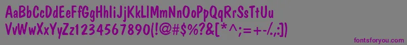 Jargonssk Font – Purple Fonts on Gray Background