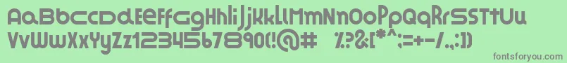 ZesstypeGrafika Font – Gray Fonts on Green Background