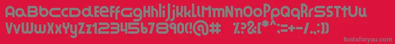 ZesstypeGrafika Font – Gray Fonts on Red Background