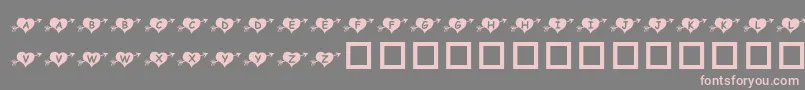 Más sobre la fuente KrArrowHeart fuente KrArrowHeart – Fuentes Rosadas Sobre Fondo Gris