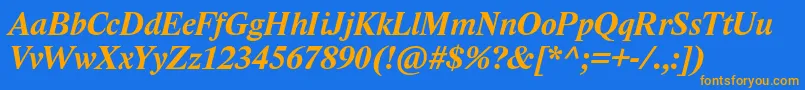 More about LidoStfBoldItalic Font LidoStfBoldItalic Font – Orange Fonts on Blue Background