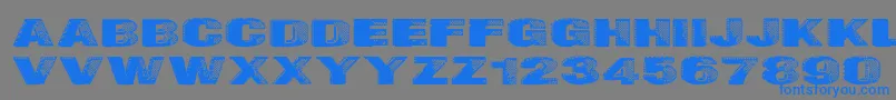 Badazzle Font – Blue Fonts on Gray Background