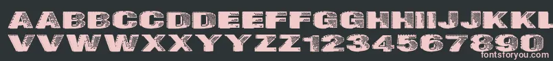 Badazzle Font – Pink Fonts on Black Background